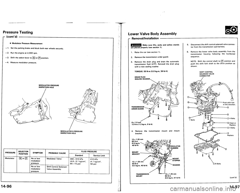 ACURA VIGOR 1993  Service Repair Manual 