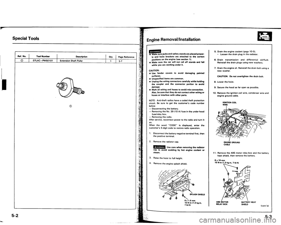 ACURA VIGOR 1993  Service Repair Manual 
