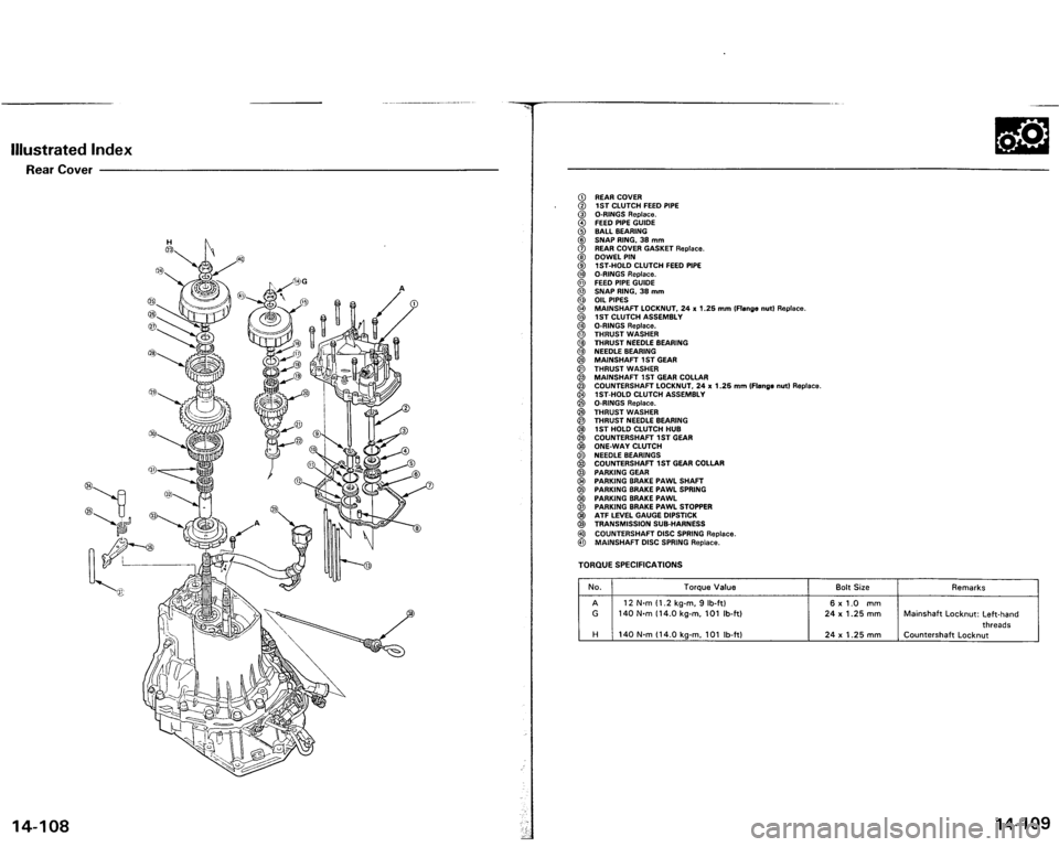 ACURA VIGOR 1993  Service Repair Manual 