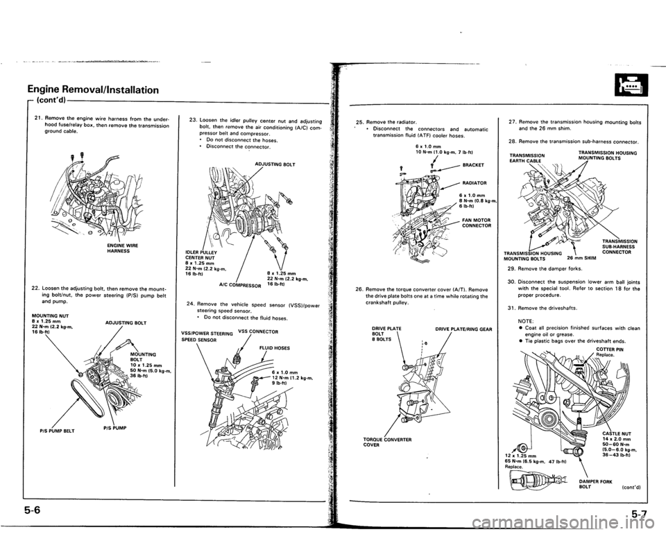 ACURA VIGOR 1993  Service Repair Manual 