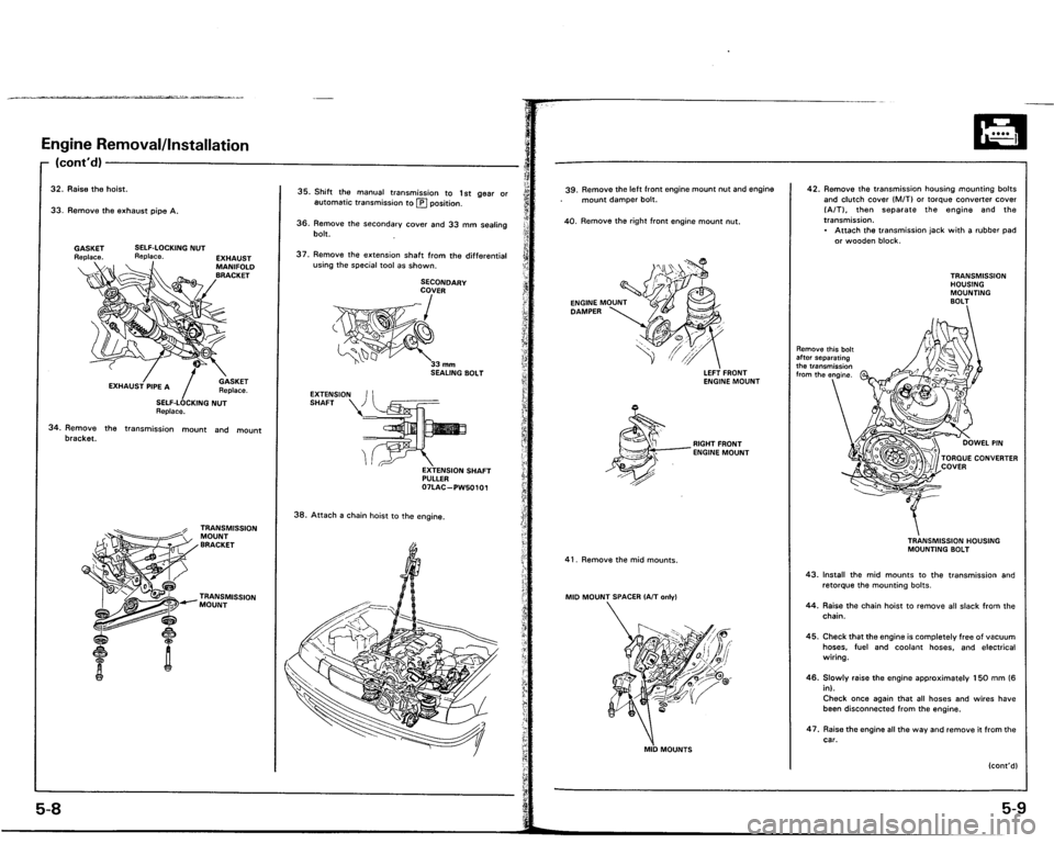 ACURA VIGOR 1993  Service Repair Manual 