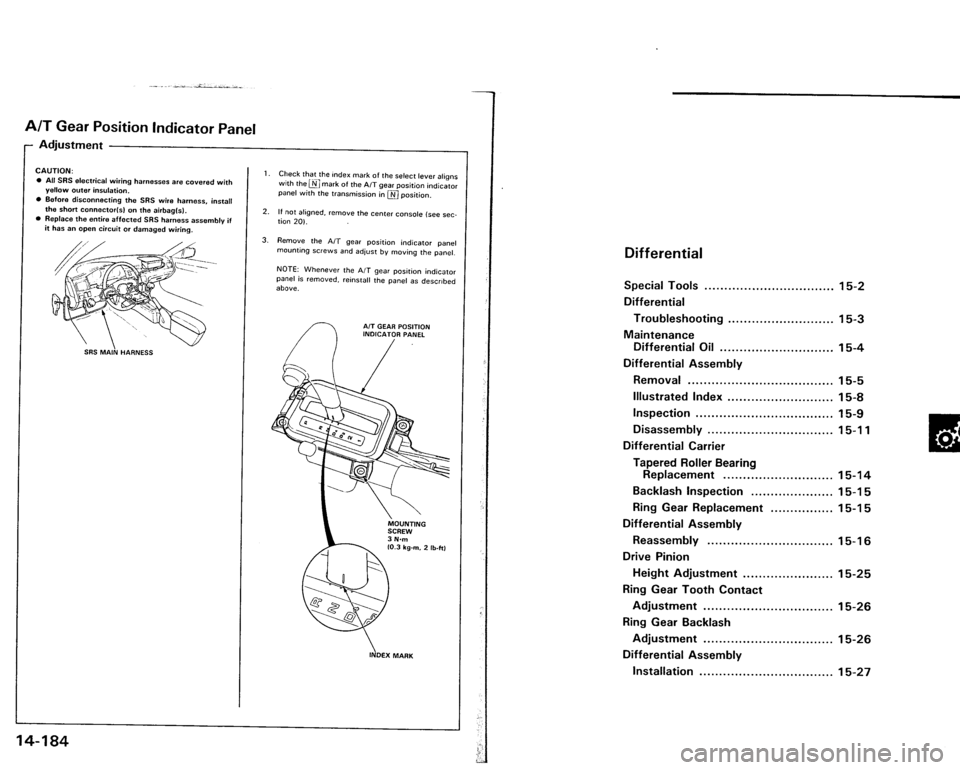 ACURA VIGOR 1993  Service Repair Manual 