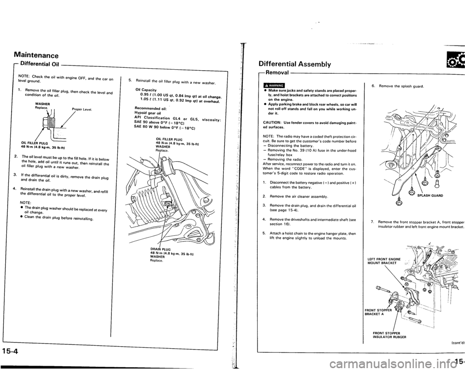 ACURA VIGOR 1993  Service Repair Manual 