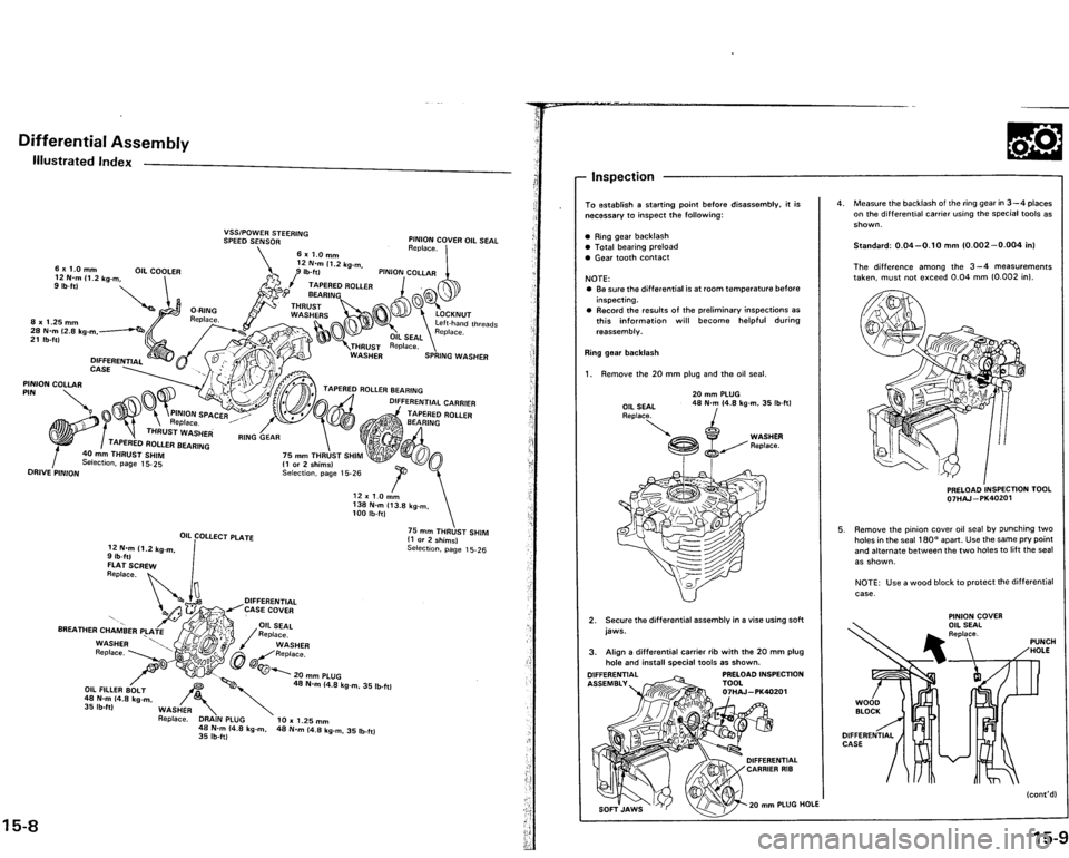 ACURA VIGOR 1993  Service Repair Manual 
