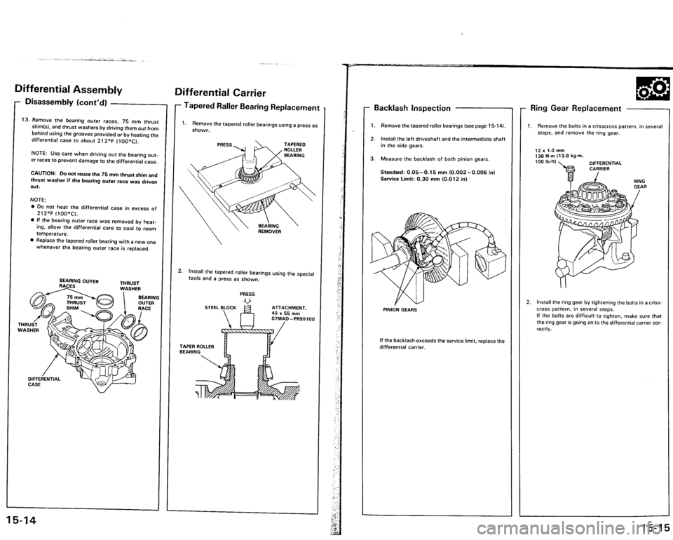 ACURA VIGOR 1993  Service Repair Manual 