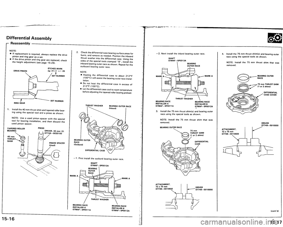ACURA VIGOR 1993  Service Repair Manual 