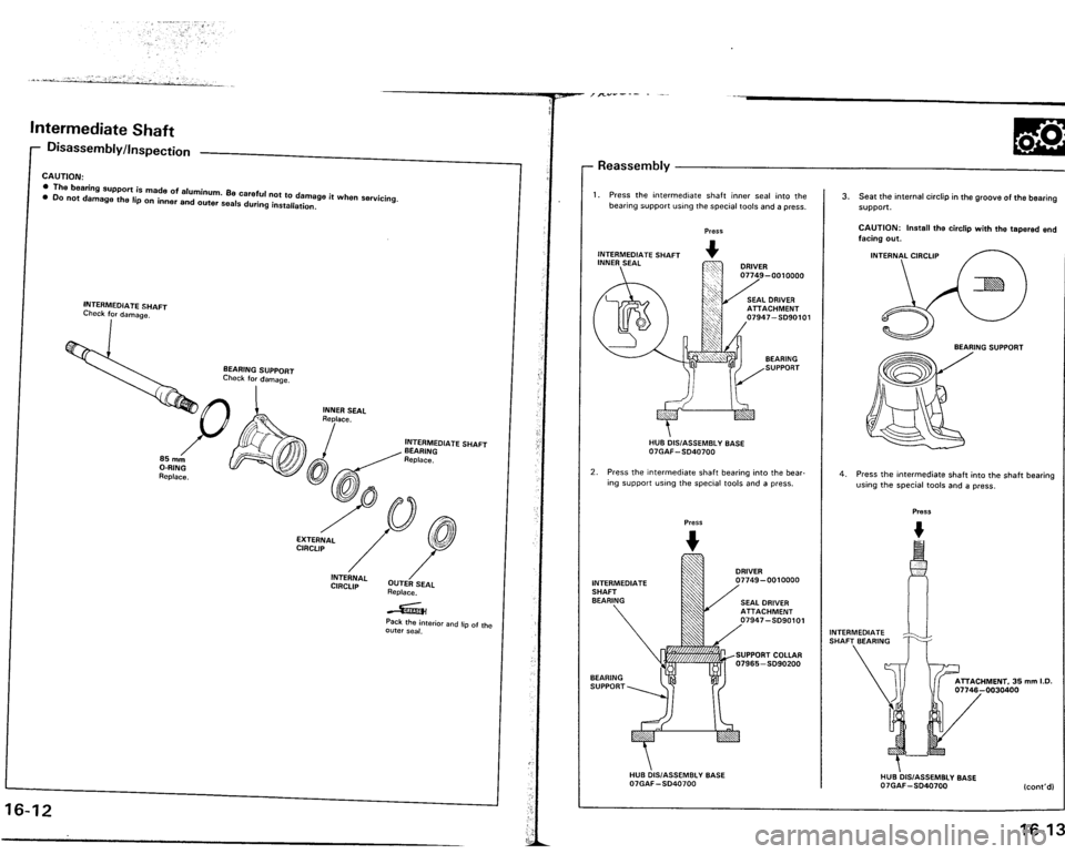 ACURA VIGOR 1993  Service Repair Manual 