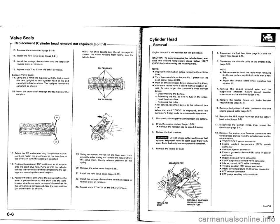ACURA VIGOR 1993  Service Repair Manual 