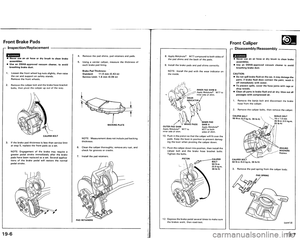 ACURA VIGOR 1993  Service Repair Manual 