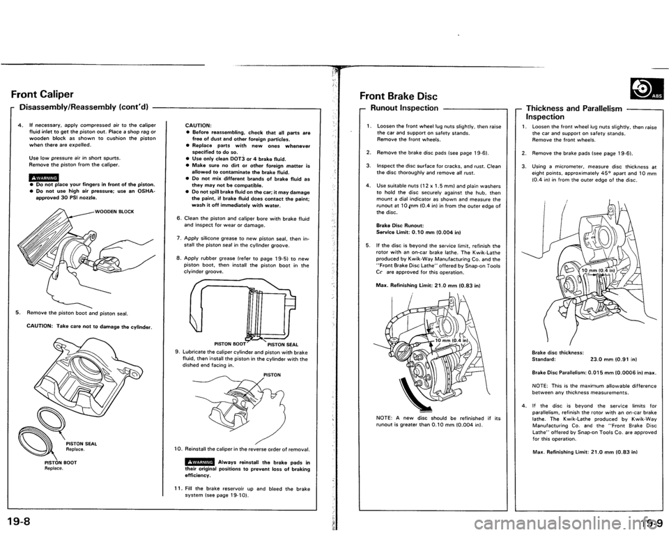 ACURA VIGOR 1993  Service Repair Manual 