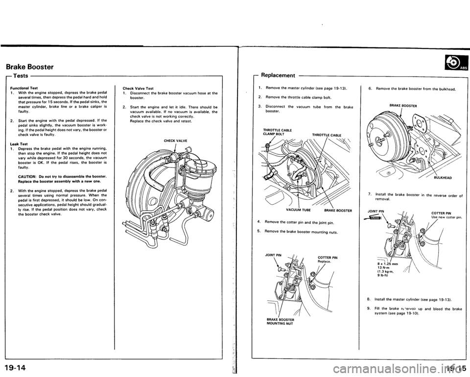 ACURA VIGOR 1993  Service Repair Manual 