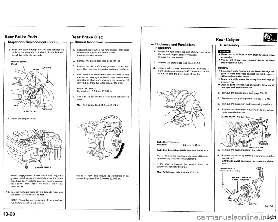 ACURA VIGOR 1993  Service Repair Manual 