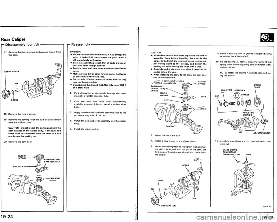 ACURA VIGOR 1993  Service Repair Manual 
