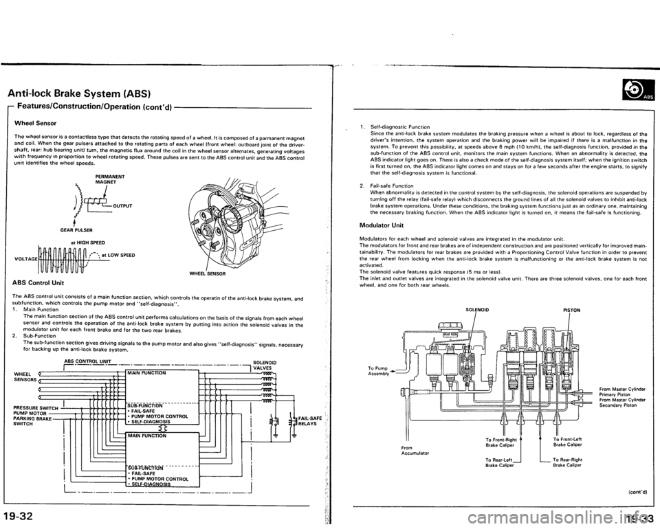 ACURA VIGOR 1993  Service Repair Manual 