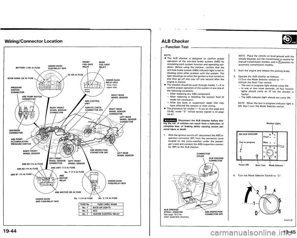 ACURA VIGOR 1993  Service Repair Manual 
