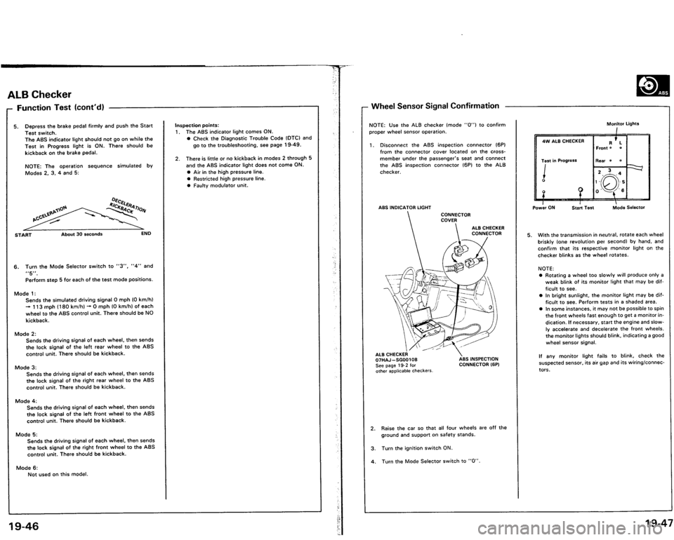 ACURA VIGOR 1993  Service Repair Manual 
