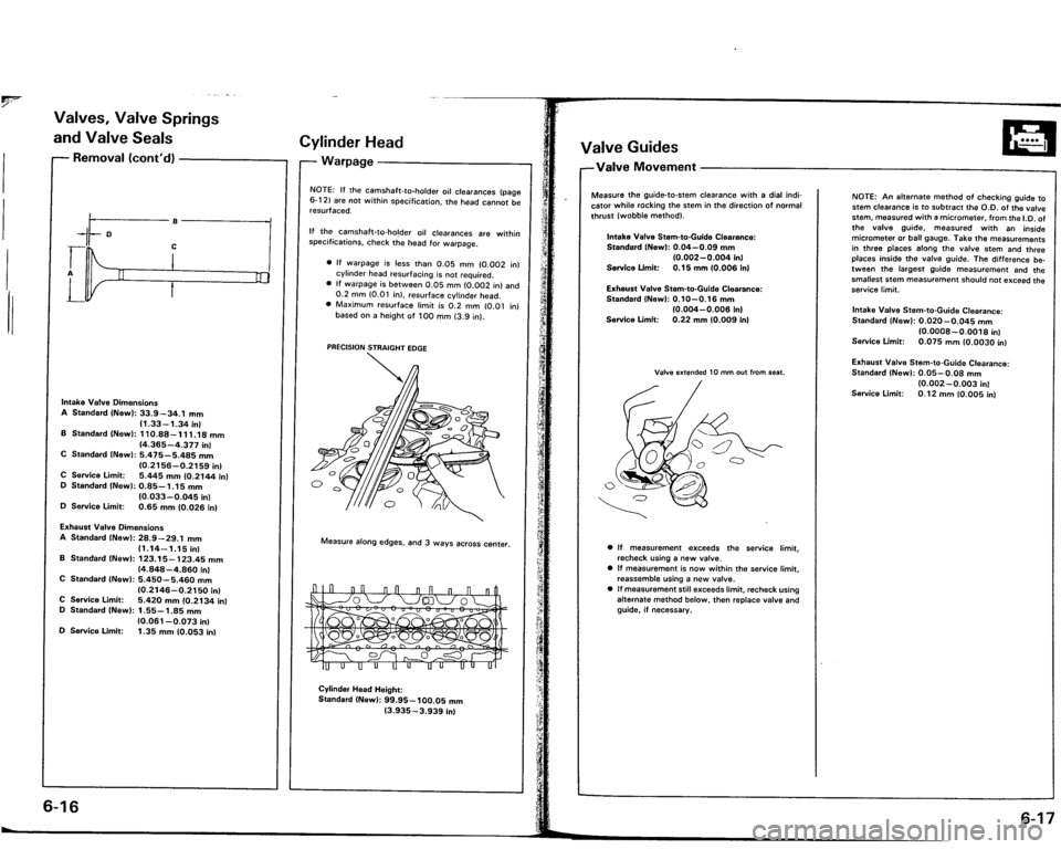 ACURA VIGOR 1993  Service Repair Manual 