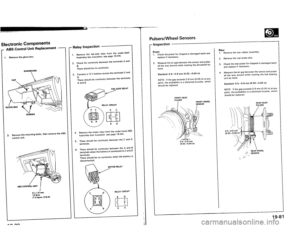 ACURA VIGOR 1993  Service Repair Manual 