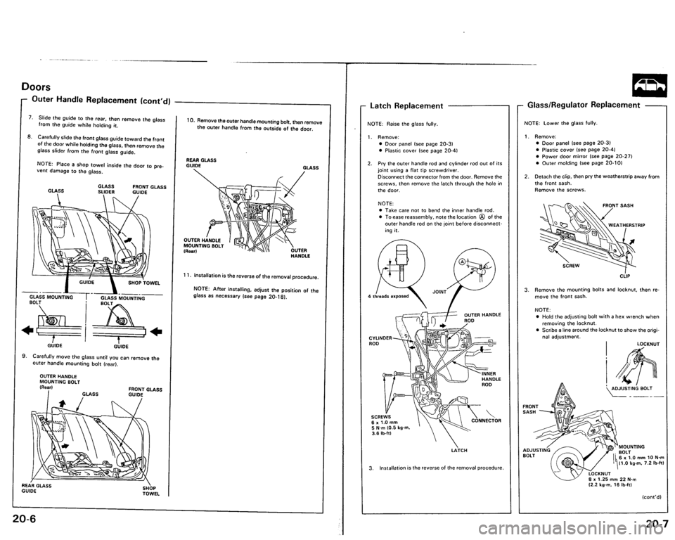 ACURA VIGOR 1993  Service Repair Manual 