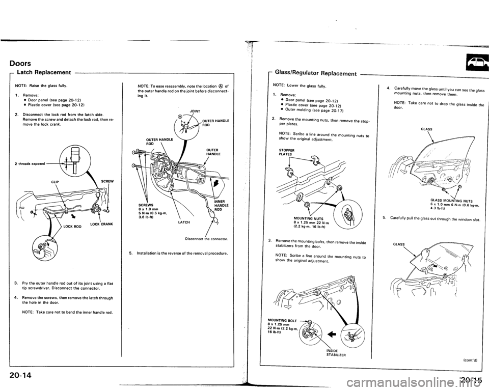ACURA VIGOR 1993  Service Repair Manual 
