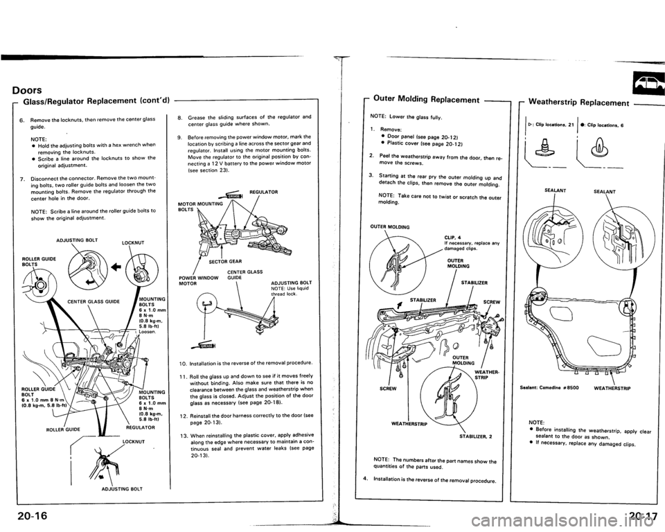 ACURA VIGOR 1993  Service Repair Manual 