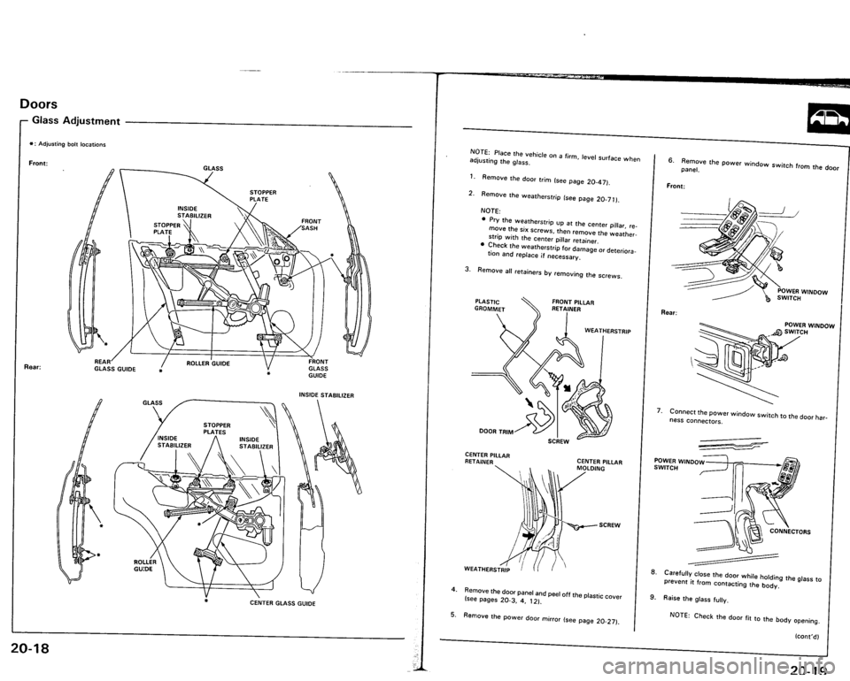 ACURA VIGOR 1993  Service Repair Manual 