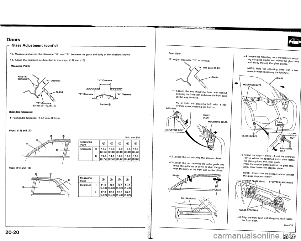 ACURA VIGOR 1993  Service Repair Manual 