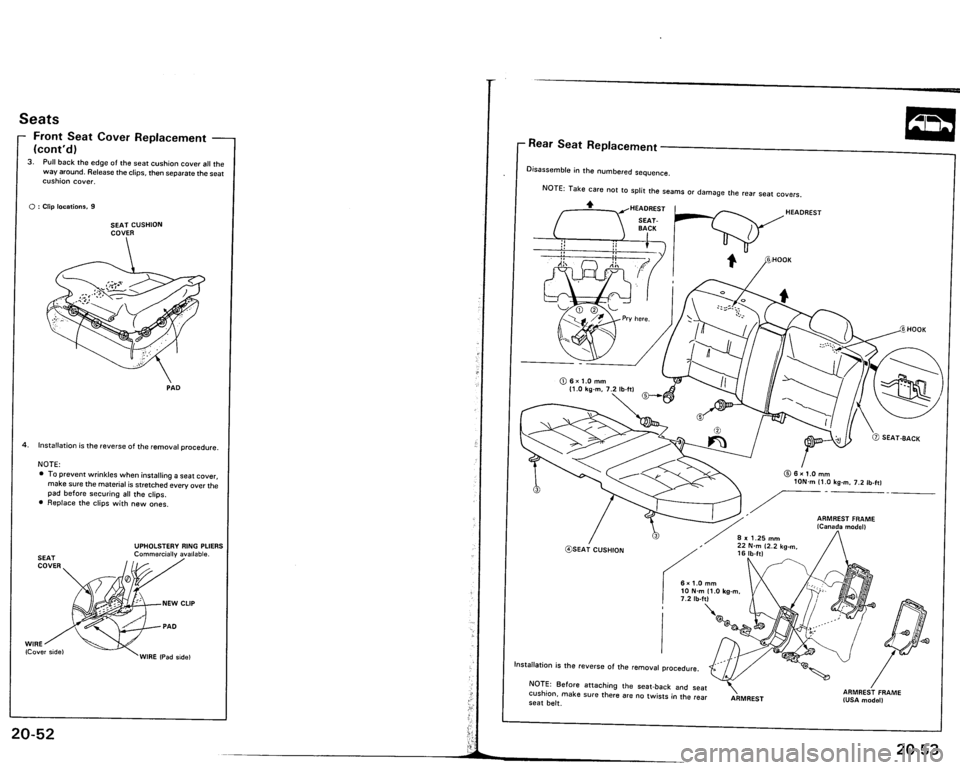 ACURA VIGOR 1993  Service Repair Manual 