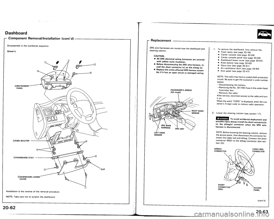 ACURA VIGOR 1993  Service Repair Manual 