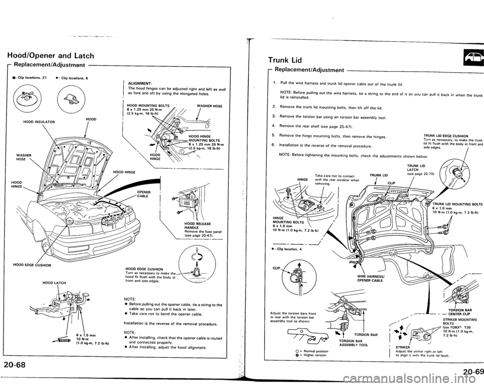 ACURA VIGOR 1993  Service Repair Manual 