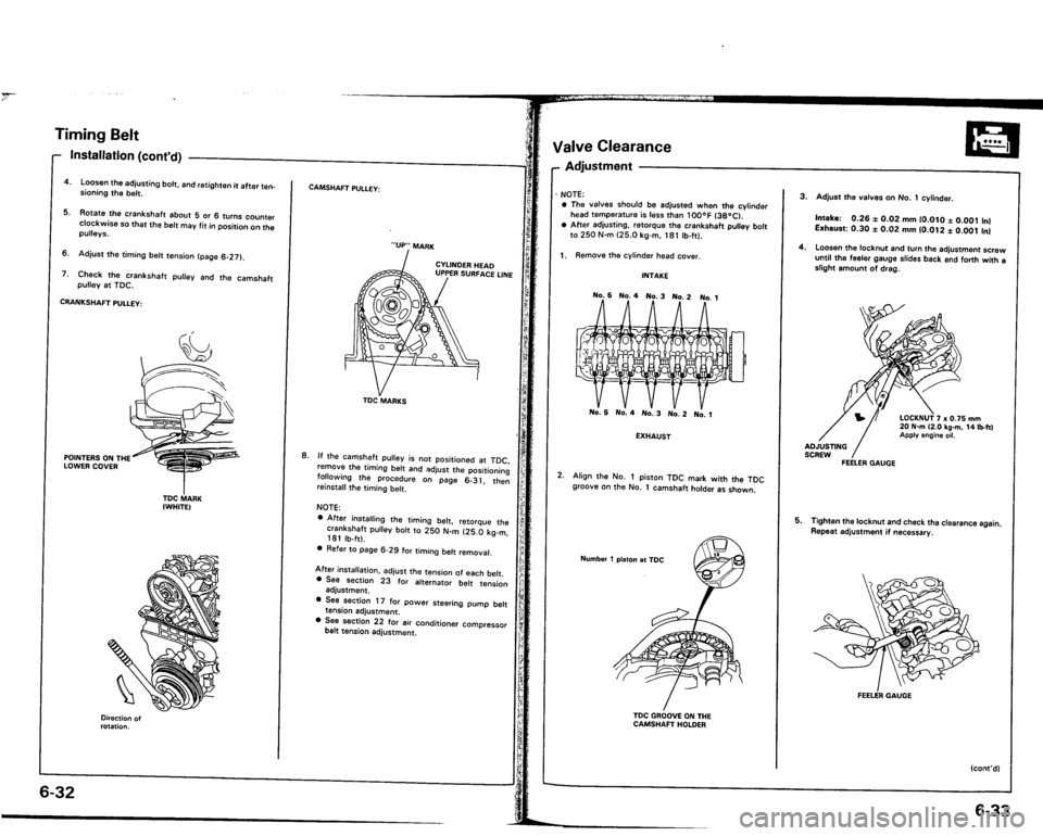 ACURA VIGOR 1993  Service Repair Manual 
