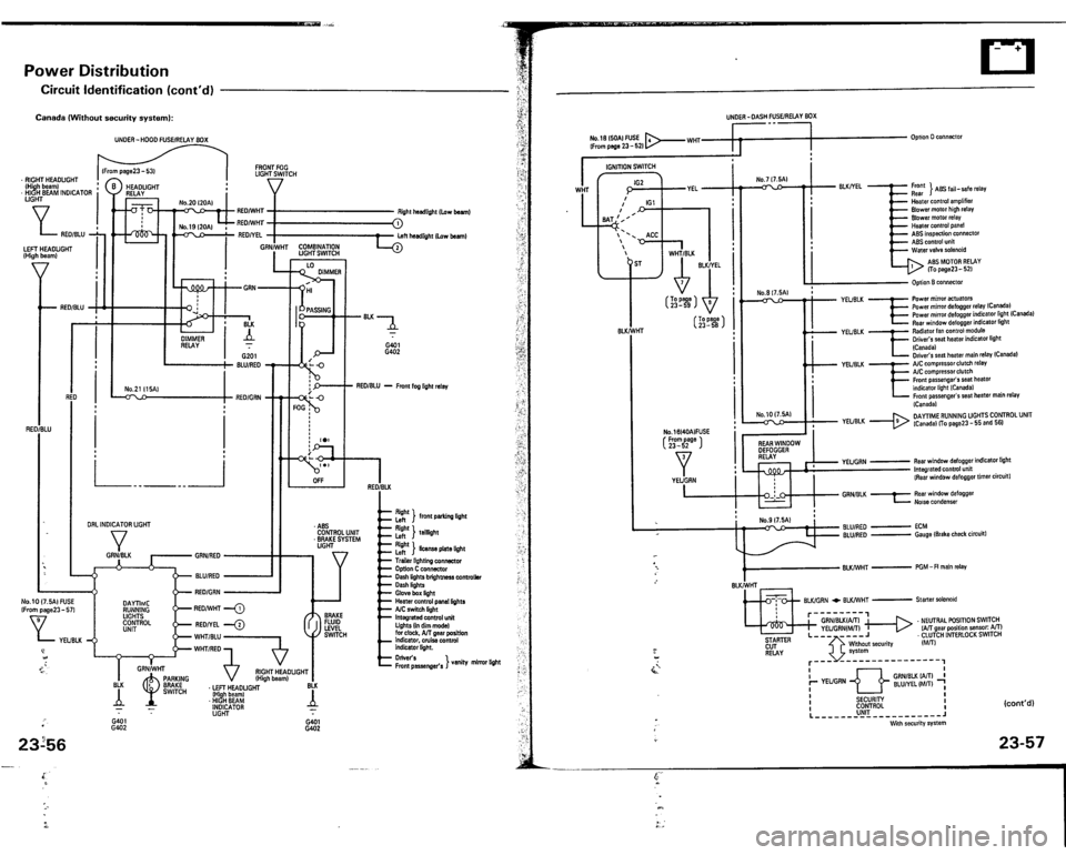 ACURA VIGOR 1993  Service Repair Manual 