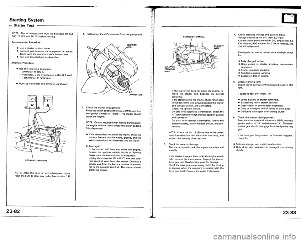 ACURA VIGOR 1993  Service Repair Manual 