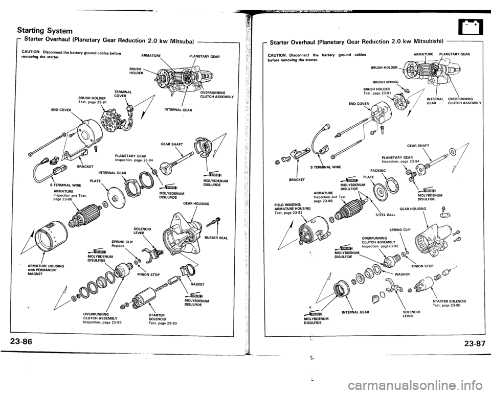 ACURA VIGOR 1993  Service Repair Manual 