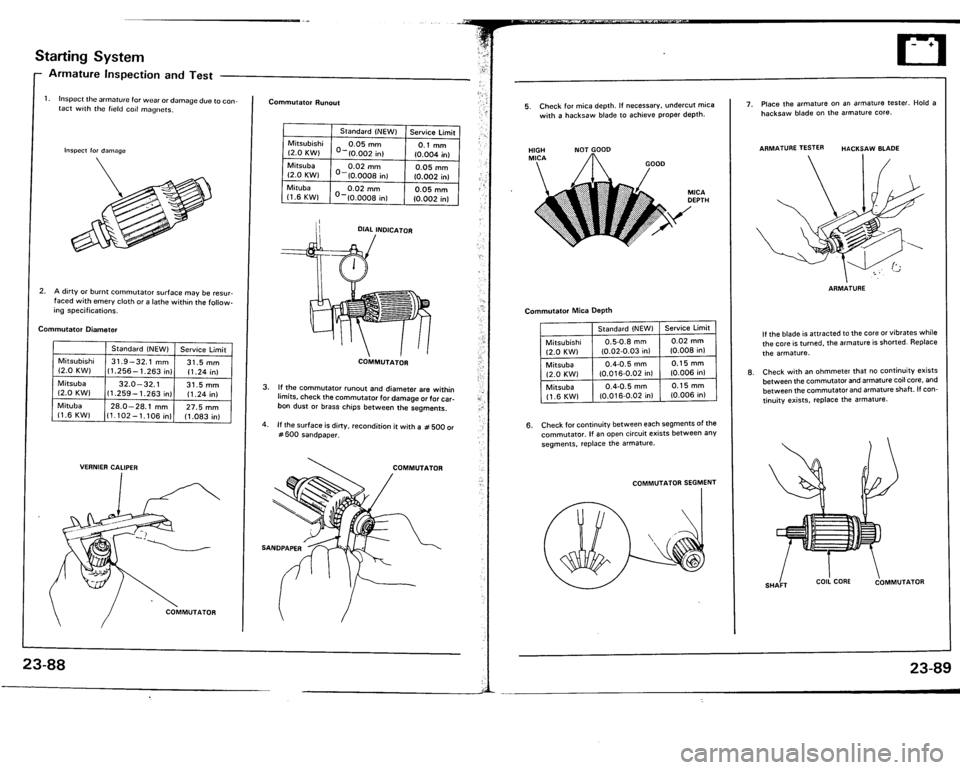 ACURA VIGOR 1993  Service Repair Manual 