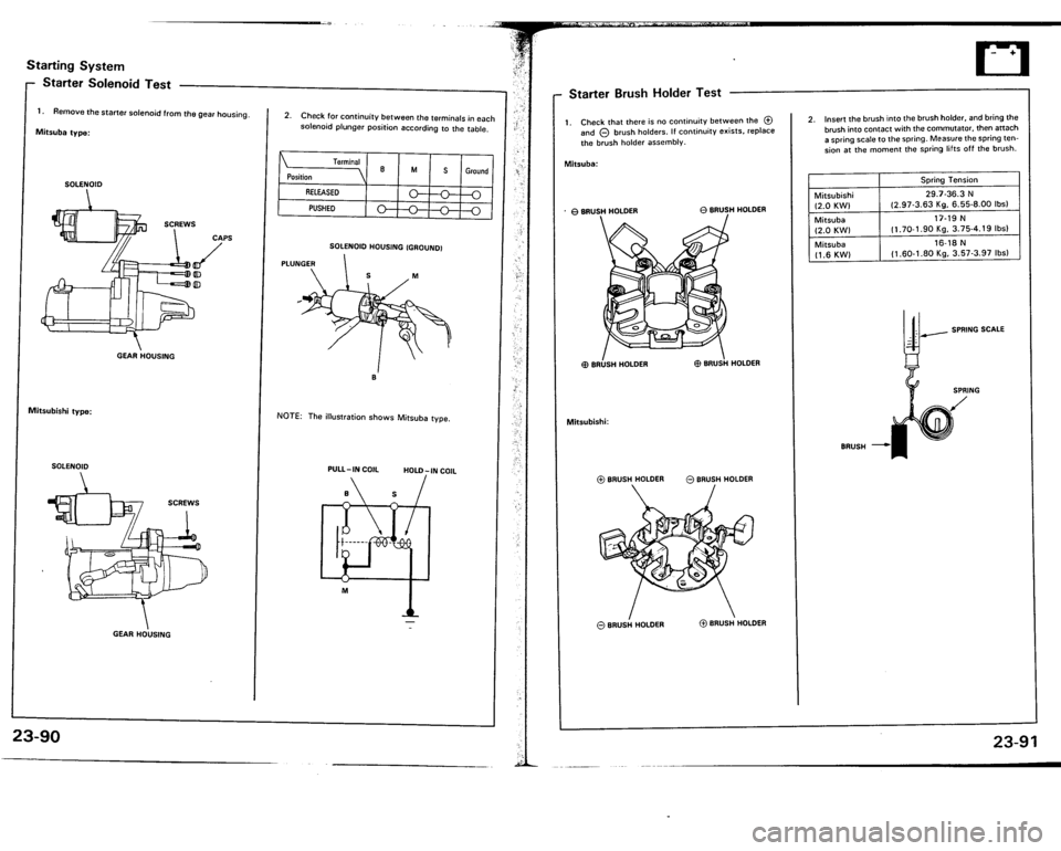 ACURA VIGOR 1993  Service Repair Manual 