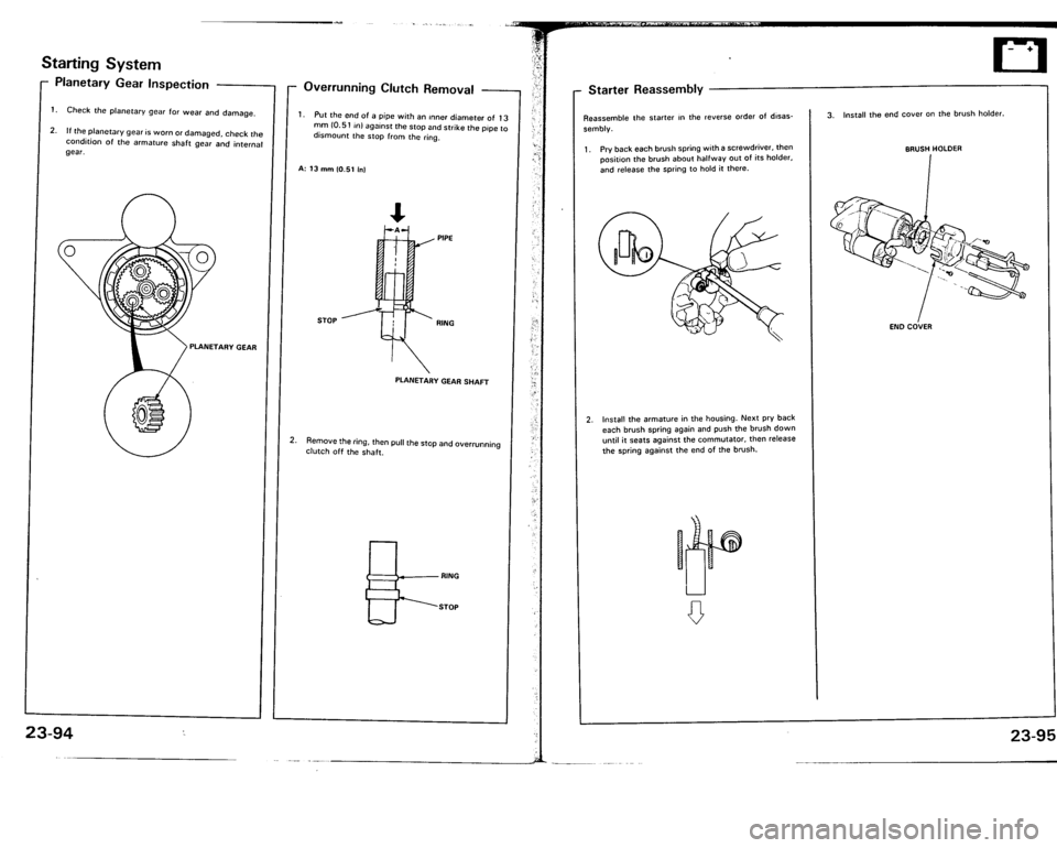 ACURA VIGOR 1993  Service Repair Manual 