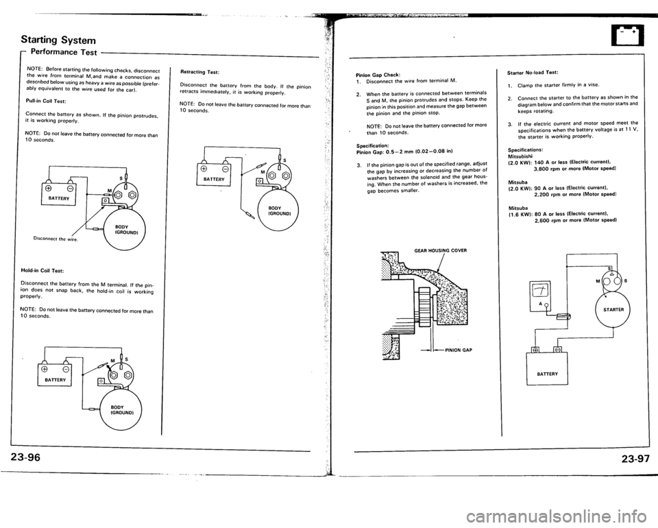 ACURA VIGOR 1993  Service Repair Manual 