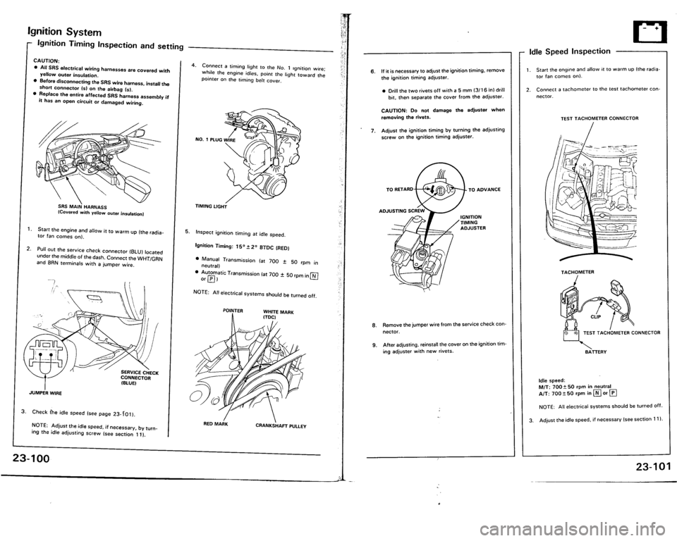 ACURA VIGOR 1993  Service Repair Manual 