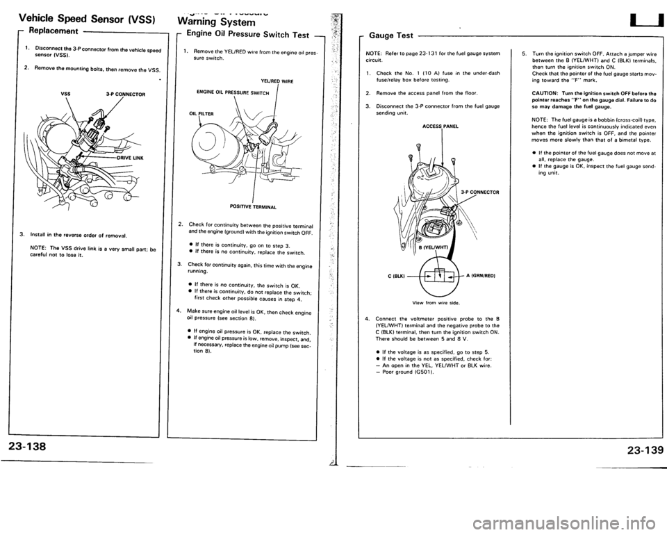 ACURA VIGOR 1993  Service Repair Manual 