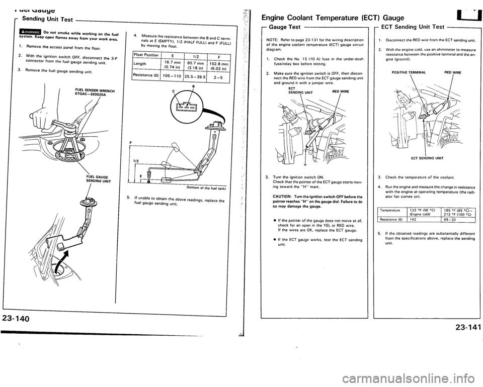 ACURA VIGOR 1993  Service Repair Manual 
