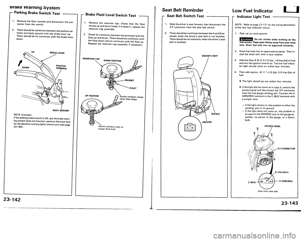 ACURA VIGOR 1993  Service Repair Manual 