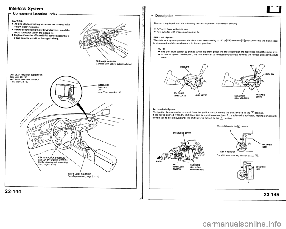 ACURA VIGOR 1993  Service Repair Manual 
