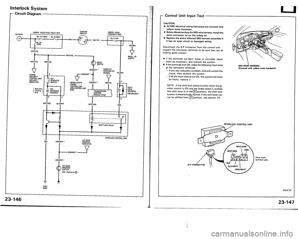 ACURA VIGOR 1993  Service Repair Manual 
