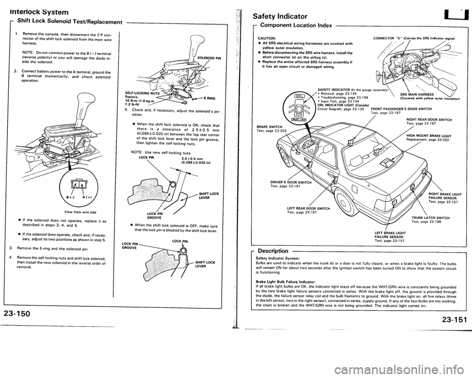ACURA VIGOR 1993  Service Repair Manual 