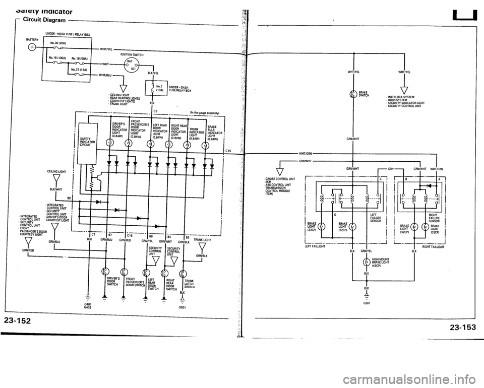 ACURA VIGOR 1993  Service Repair Manual 