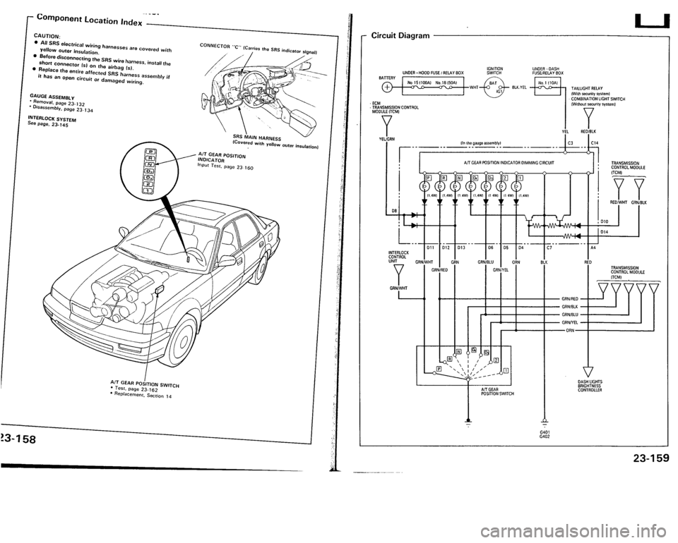 ACURA VIGOR 1993  Service Repair Manual 