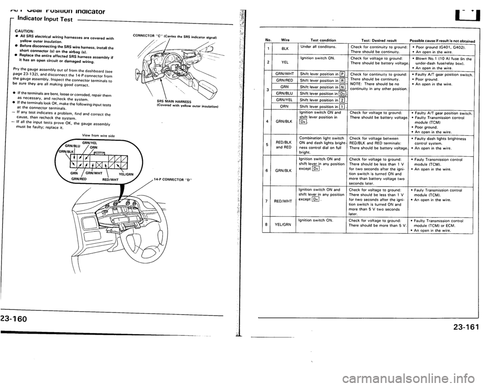 ACURA VIGOR 1993  Service Repair Manual 