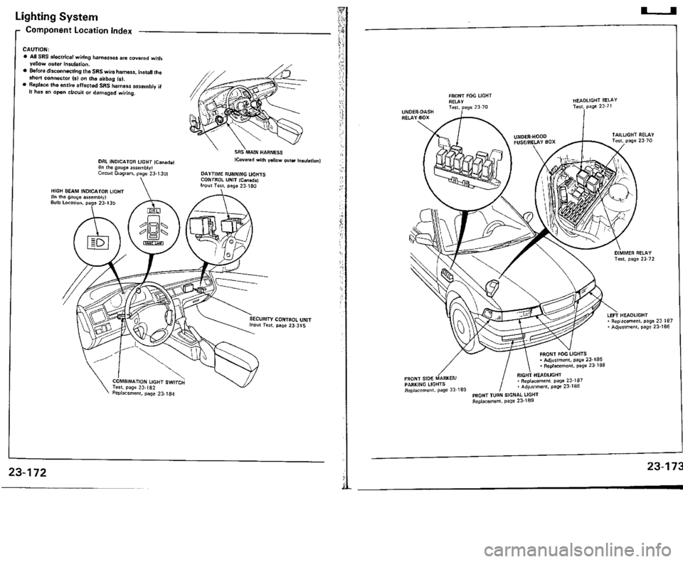 ACURA VIGOR 1993  Service Repair Manual 