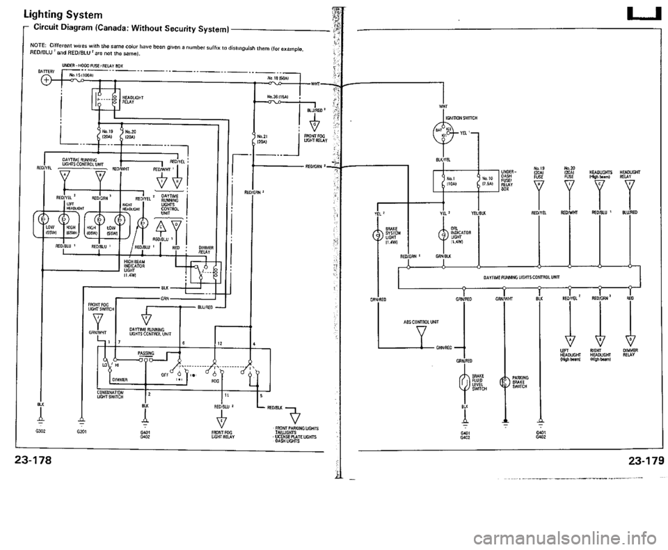 ACURA VIGOR 1993  Service Repair Manual 